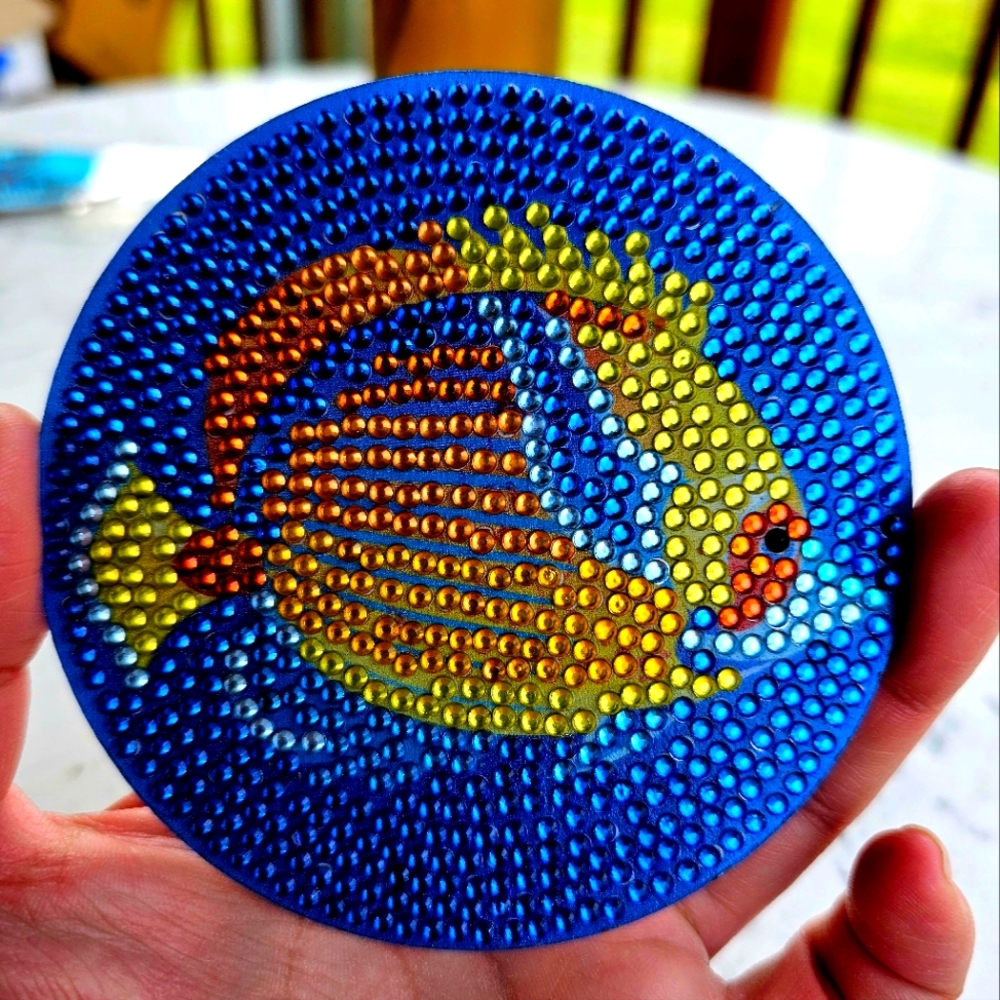 Fish Coaster Padded Bottom Ocean Theme Beach Day